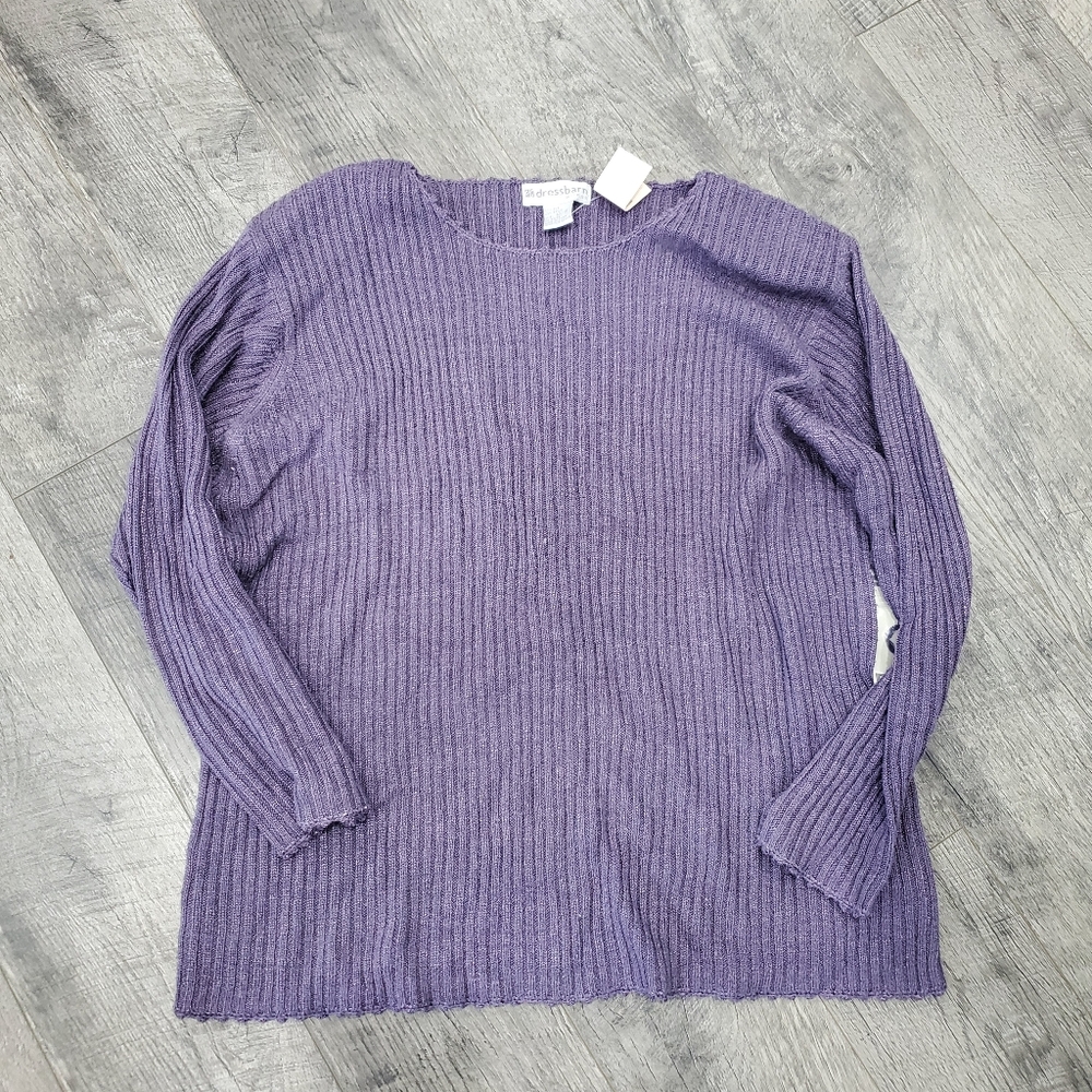 Purple Sparkle Dressbarn Sweater